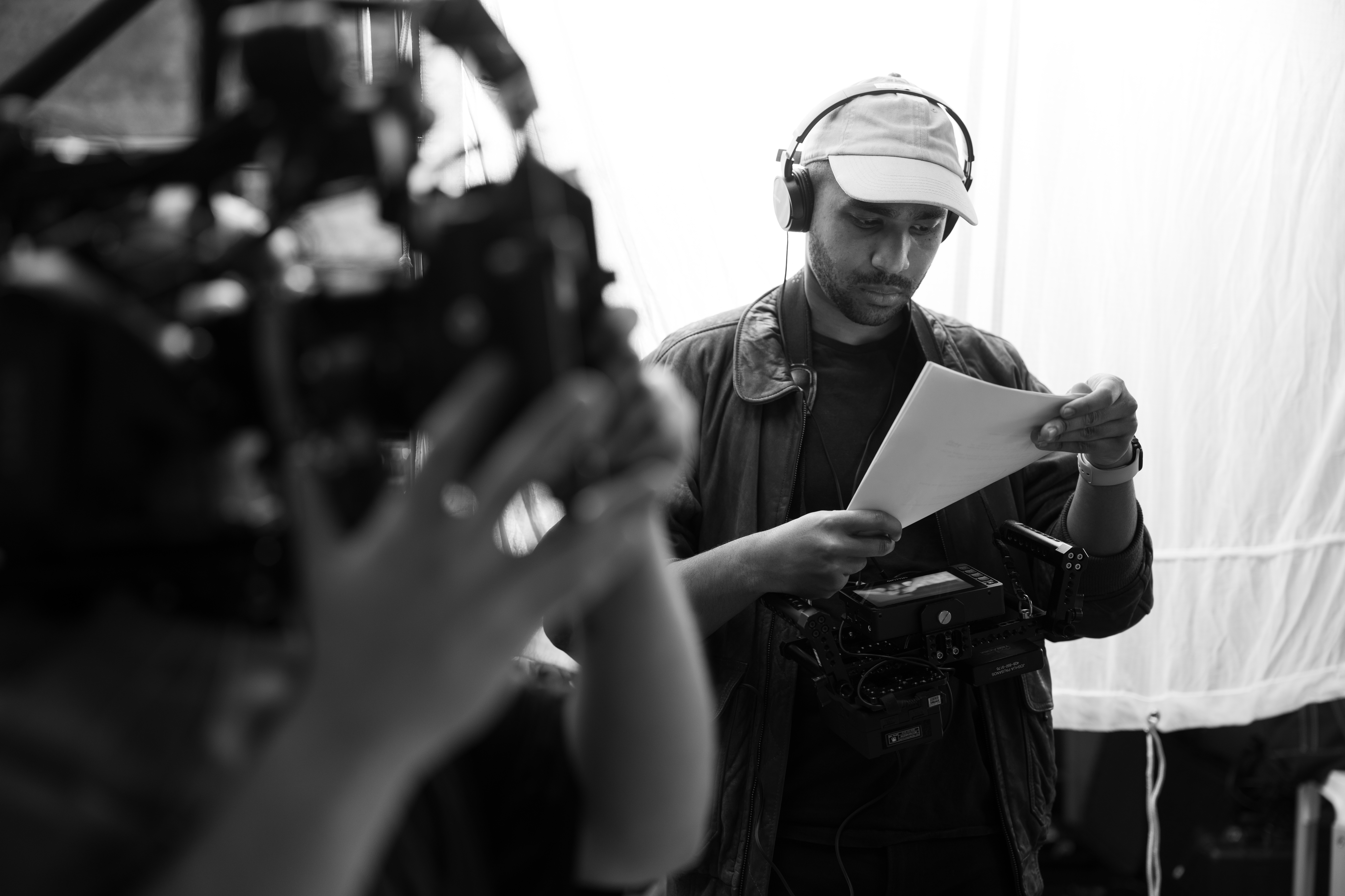 Benyam Ephrem on set